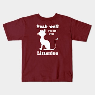 Funny Cat Lovers Humor meme Kids T-Shirt